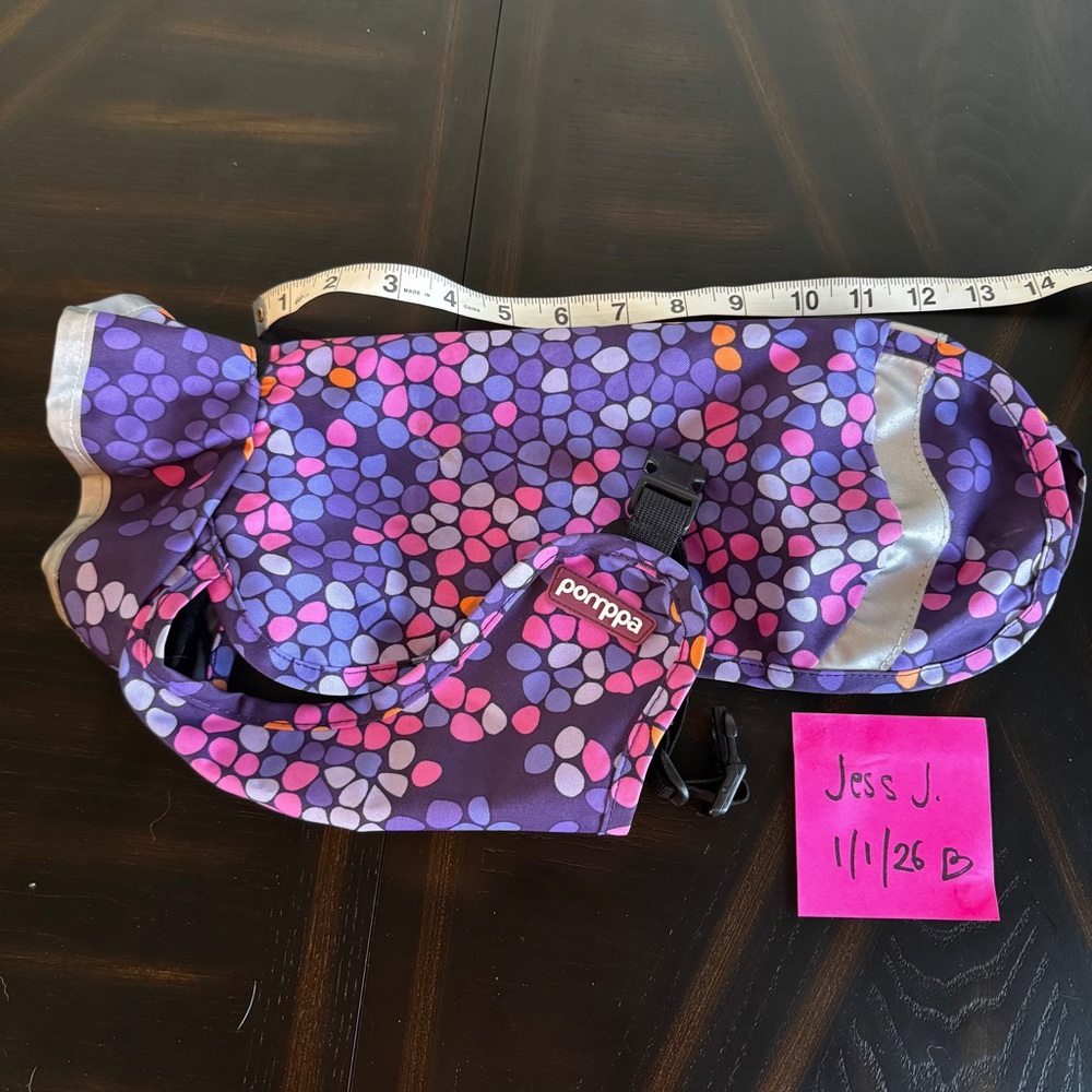 Sade Pomppa Dog Rain Coat - Size 28